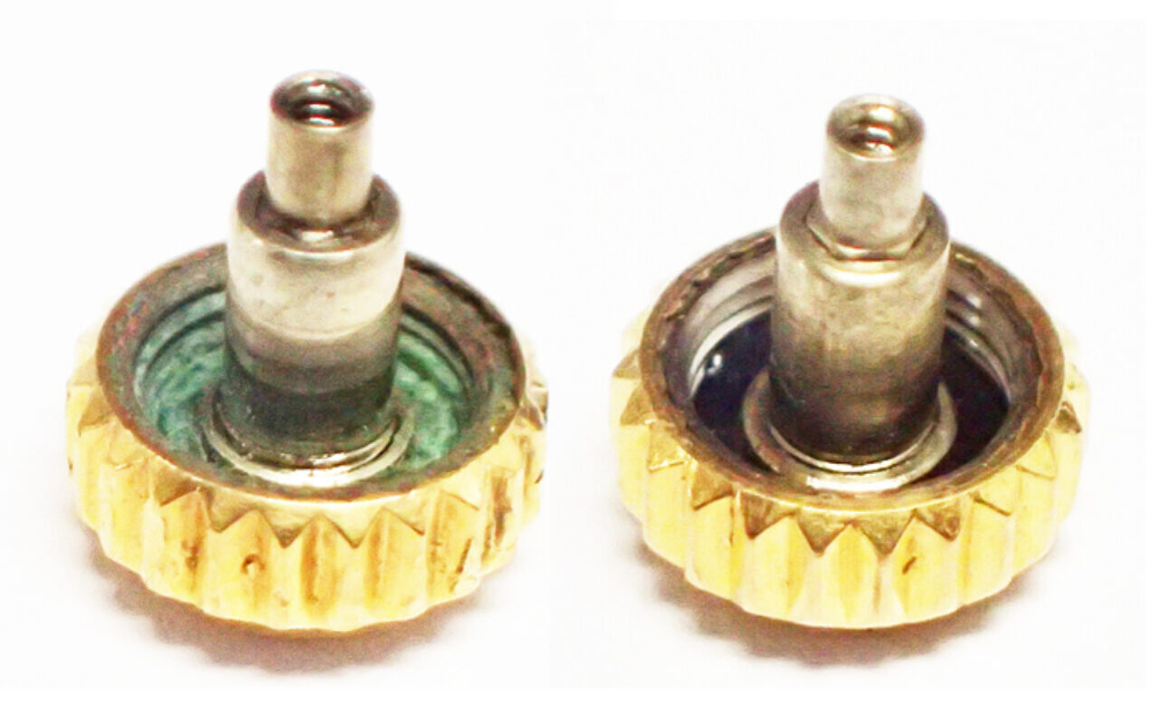 ねじ込めなくなったリューズは内側の修理により完全な状態まで再生できます。